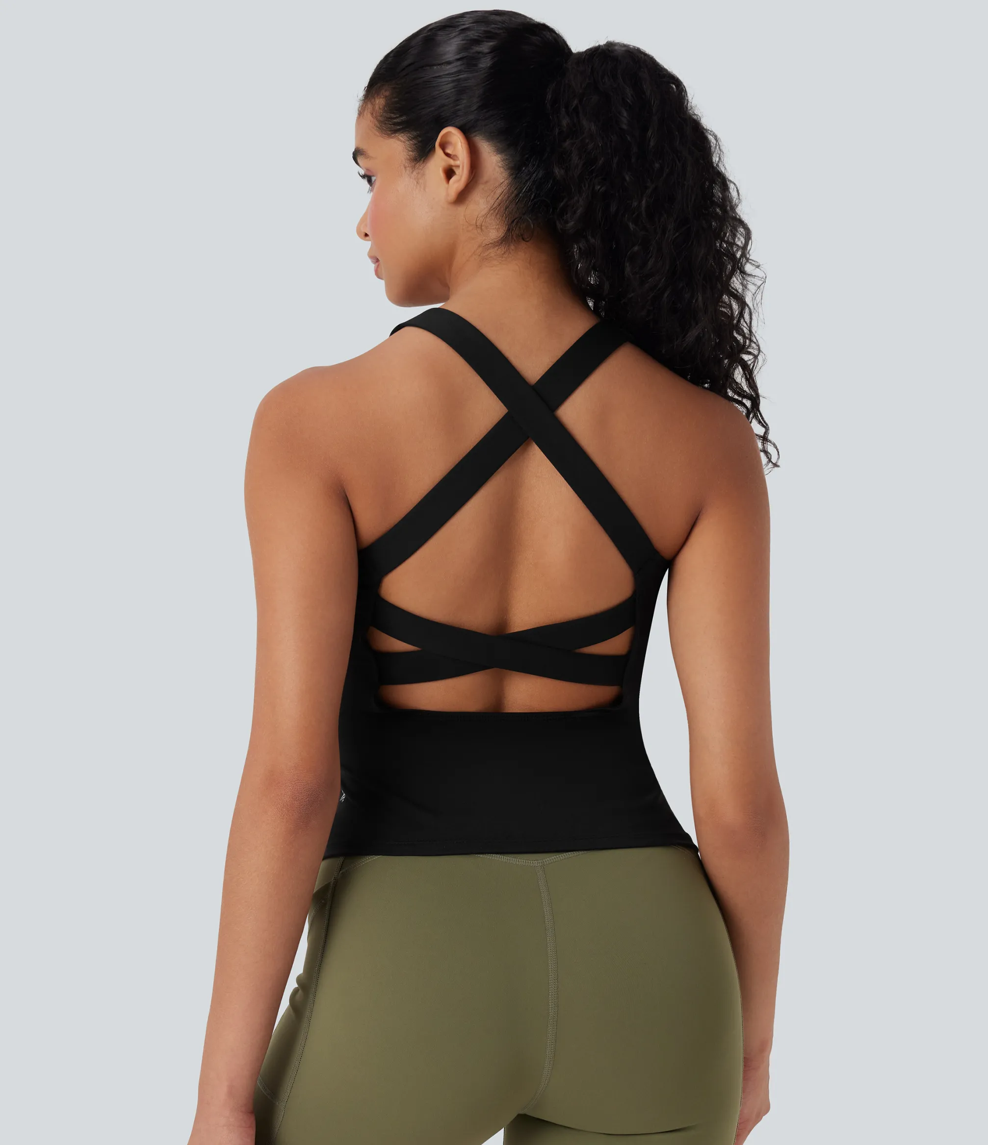 Tank Tops & Camis|Tank Tops<HALARA Backless Crisscross Running Tank Top
