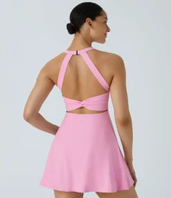 Mini Dresses|Active Dresses<HALARA Backless Twisted Active Dress