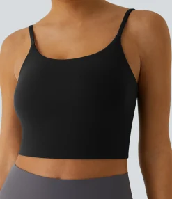 Casual Tops|Yoga Tops<HALARA Basic Padded Workout Cropped Tank Top