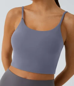 Casual Tops|Yoga Tops<HALARA Basic Padded Workout Cropped Tank Top