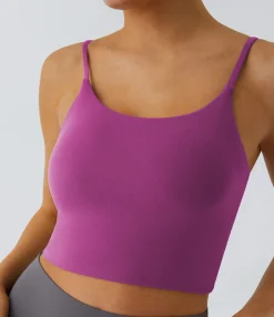 Casual Tops|Yoga Tops<HALARA Basic Padded Workout Cropped Tank Top