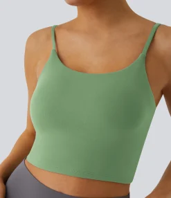 Casual Tops|Yoga Tops<HALARA Basic Padded Workout Cropped Tank Top