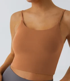 Casual Tops|Yoga Tops<HALARA Basic Padded Workout Cropped Tank Top