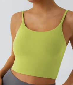 Casual Tops|Yoga Tops<HALARA Basic Padded Workout Cropped Tank Top