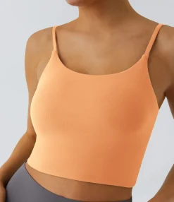 Casual Tops|Yoga Tops<HALARA Basic Padded Workout Cropped Tank Top