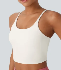 Casual Tops|Yoga Tops<HALARA Basic Padded Workout Cropped Tank Top