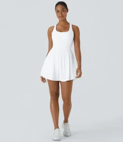 Flowy Dresses|Mini Dresses<HALARA Breezeful™ Corset 2-in-1 Pocket Mini Quick Dry Flowy Pickleball Active Dress