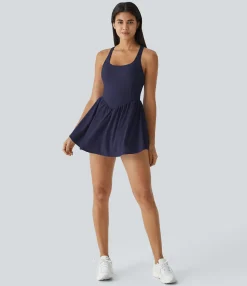Flowy Dresses|Mini Dresses<HALARA Breezeful™ Corset 2-in-1 Pocket Mini Quick Dry Flowy Pickleball Active Dress
