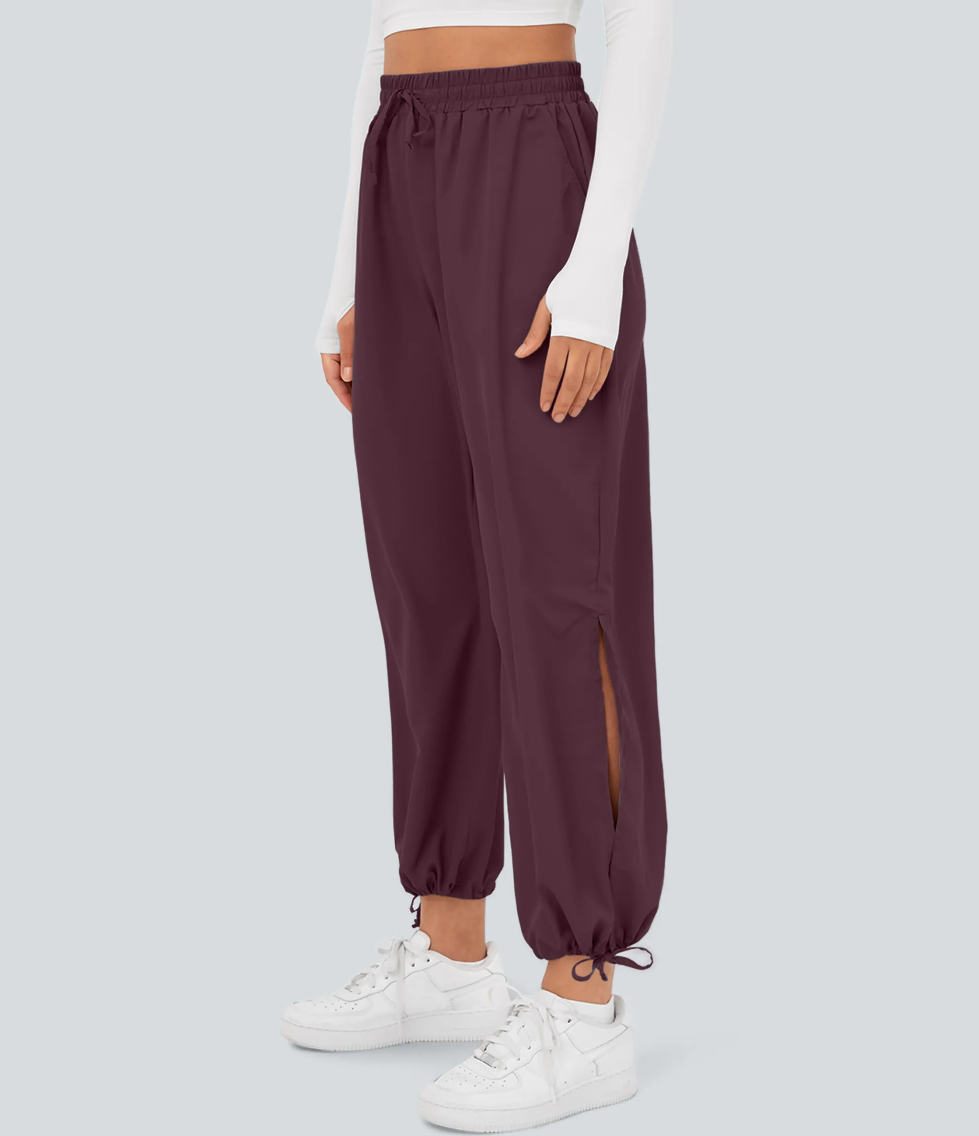 Joggers|Joggers<HALARA Breezeful™ High Waisted Drawstring Pocket Hem Quick Dry Casual Joggers