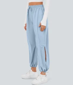 Joggers|Joggers<HALARA Breezeful™ High Waisted Drawstring Pocket Hem Quick Dry Casual Joggers