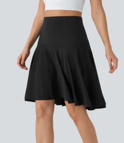Maxi & Midi Skirts|Flowy Skirts<HALARA Breezeful™ High Waisted 2-in-1 High Low Flare Quick Dry Dance Skirt