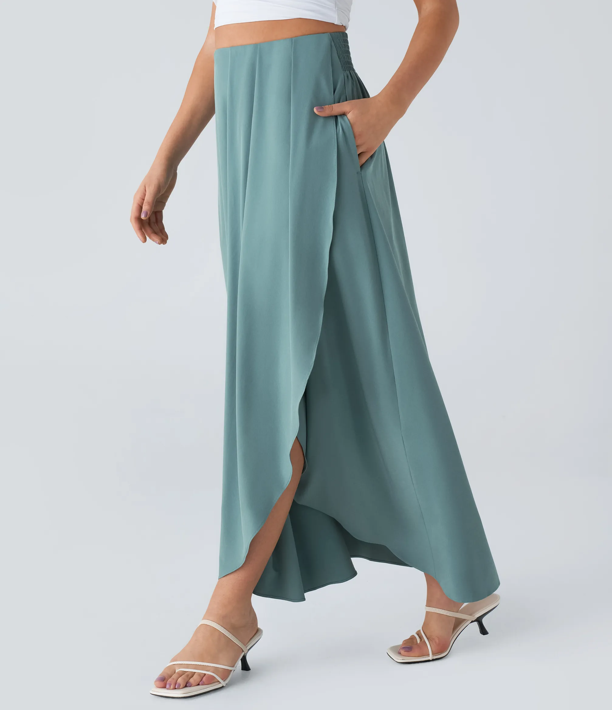 Maxi & Midi Skirts|Flowy Skirts<HALARA Breezeful™ High Waisted Pocket Flowy Quick Dry Maxi Skirt