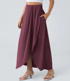 Maxi & Midi Skirts|Flowy Skirts<HALARA Breezeful™ High Waisted Pocket Flowy Quick Dry Maxi Skirt