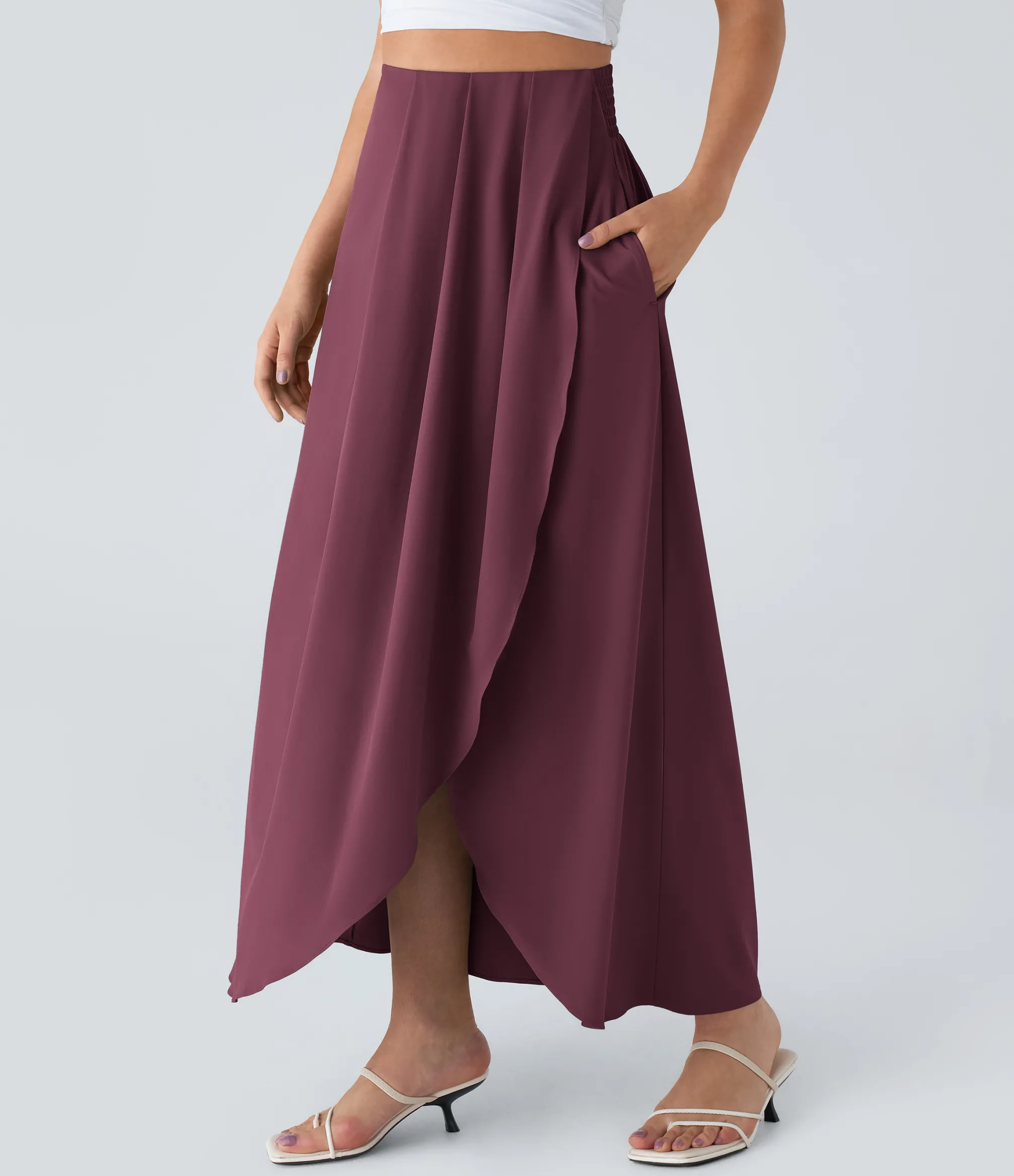 Maxi & Midi Skirts|Flowy Skirts<HALARA Breezeful™ High Waisted Pocket Flowy Quick Dry Maxi Skirt