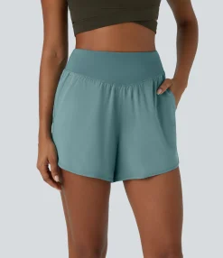 Active Shorts|Shorts<HALARA Breezeful™ High Waisted Pocket Quick Dry Casual Shorts 4"