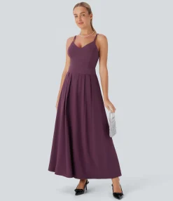 Flowy Dresses|Maxi & Midi Dresses<HALARA Breezeful™ Pocket Flowy Quick Dry Maxi Slip Dress