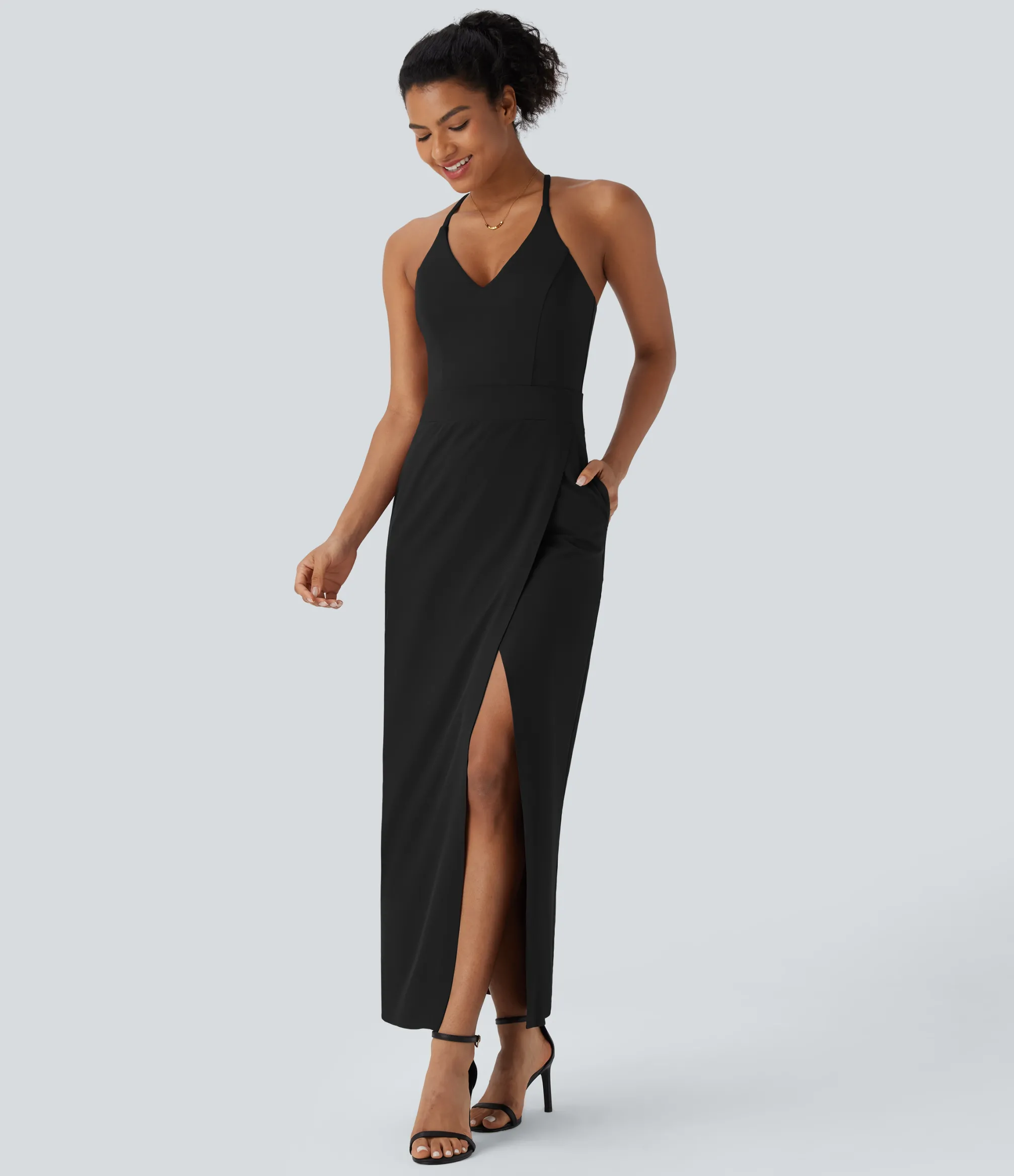 Flowy Dresses|Maxi & Midi Dresses<HALARA Breezeful™ Pocket Maxi Quick Dry Dress