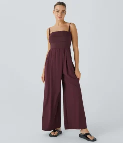 Jumpsuits<HALARA Breezeful™ Pocket Wide Leg Quick Dry Casual Slip Jumpsuit