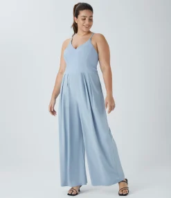 Plus Size<HALARA Breezeful™ Pocket Wide Leg Quick Dry Slip Plus Size Jumpsuit