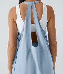 Flowy Dresses|Mini Dresses<HALARA Breezeful™ Pockets Drawstring 2-Piece Quick Dry Mini Hiking Active Dress