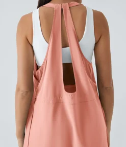 Flowy Dresses|Mini Dresses<HALARA Breezeful™ Pockets Drawstring 2-Piece Quick Dry Mini Hiking Active Dress