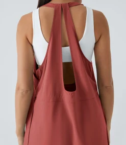 Flowy Dresses|Mini Dresses<HALARA Breezeful™ Pockets Drawstring 2-Piece Quick Dry Mini Hiking Active Dress