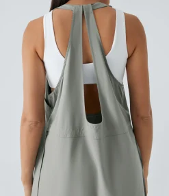 Flowy Dresses|Mini Dresses<HALARA Breezeful™ Pockets Drawstring 2-Piece Quick Dry Mini Hiking Active Dress