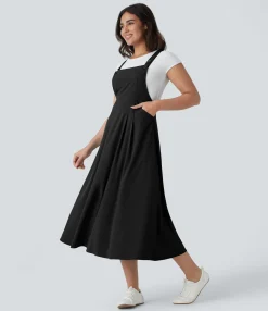Flowy Dresses|Maxi & Midi Dresses<HALARA Breezeful™ Pockets Flowy Quick Dry Midi Casual Dress