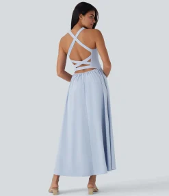 Maxi & Midi Dresses|Flowy Dresses<HALARA Breezeful™ Quick Dry Maxi Casual Dress with Pockets