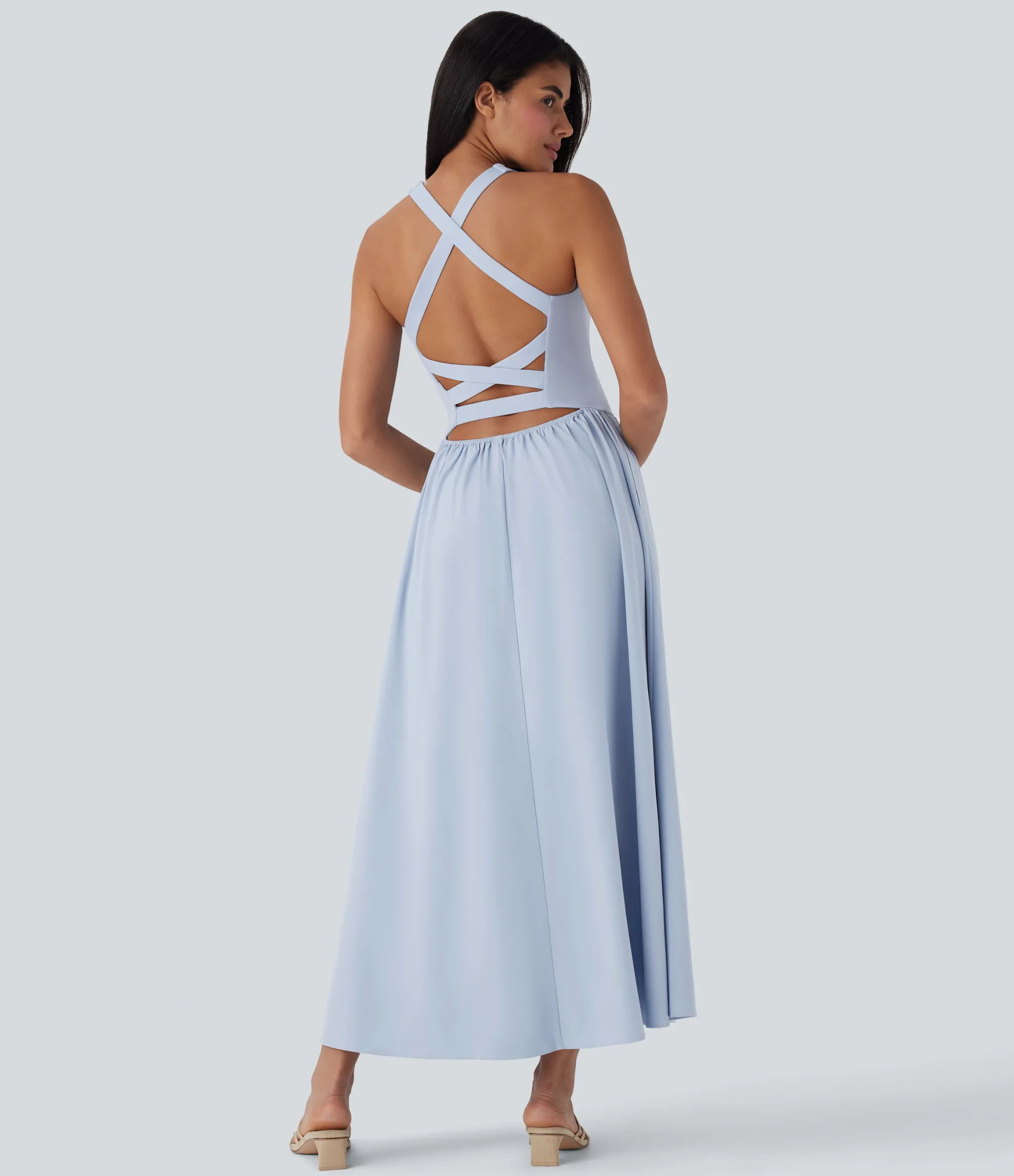 Maxi & Midi Dresses|Flowy Dresses<HALARA Breezeful™ Quick Dry Maxi Casual Dress with Pockets