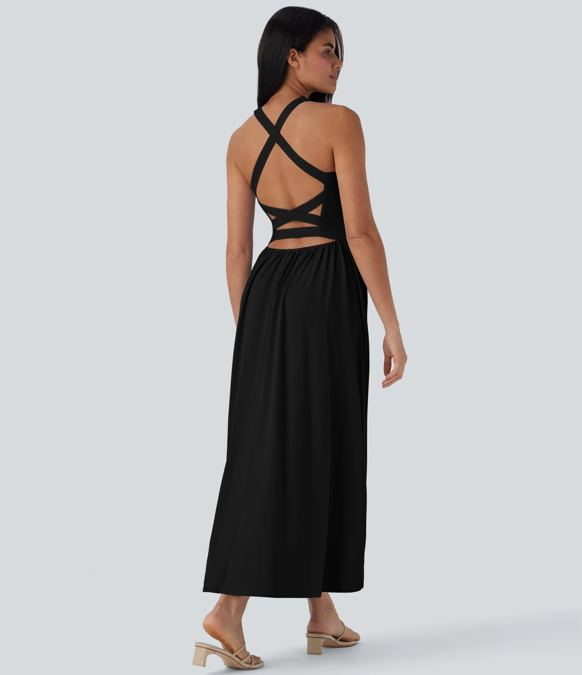 Maxi & Midi Dresses|Flowy Dresses<HALARA Breezeful™ Quick Dry Maxi Casual Dress with Pockets