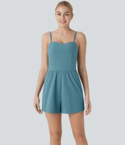 Jumpsuits<HALARA Breezeful™ Shirred Pocket Quick Dry Casual Jumpsuit