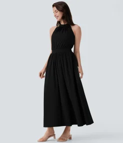 Flowy Dresses|Maxi & Midi Dresses<HALARA Breezeful™ Sleeveless Keyhole Back Flowy Quick Dry Maxi Dress