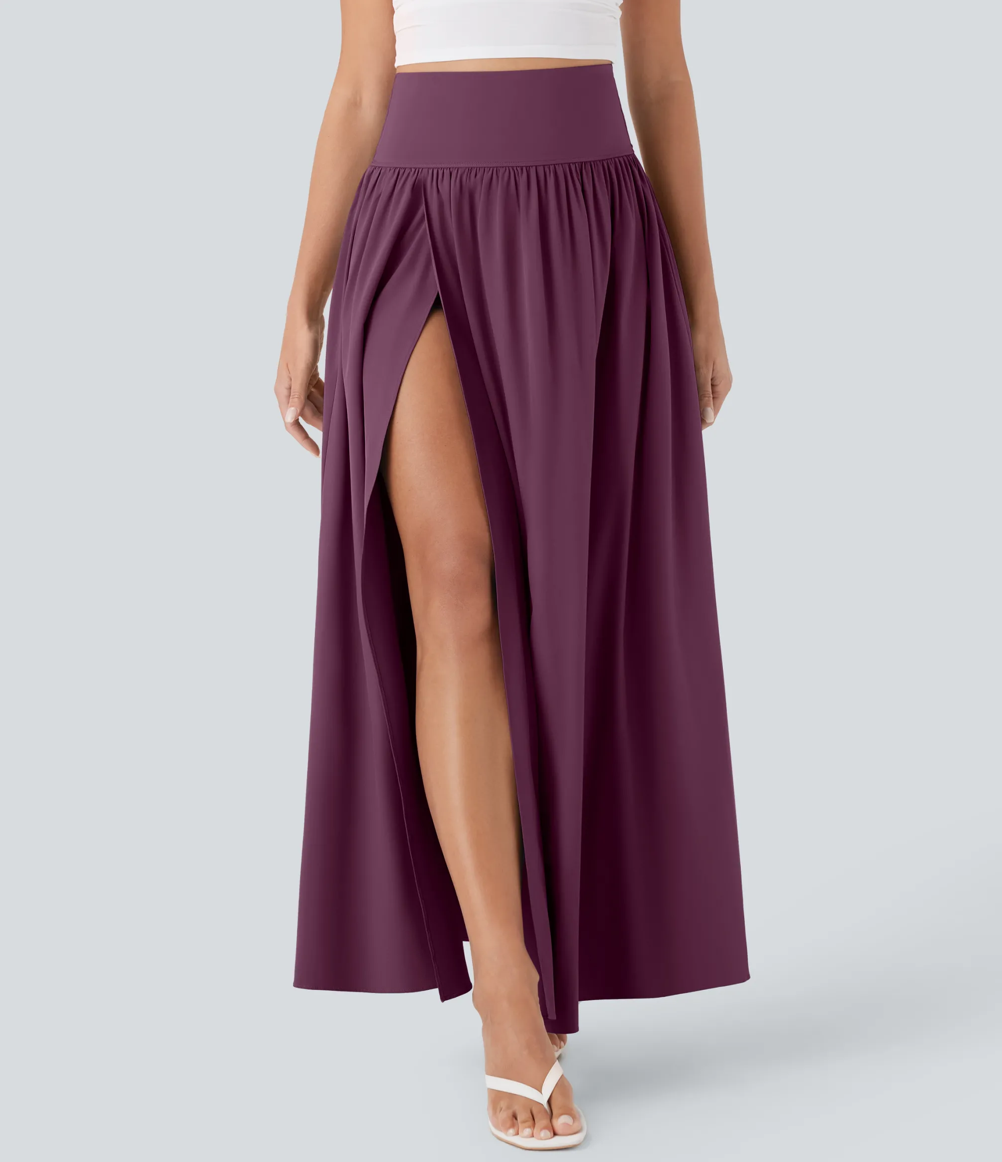 Flowy Skirts|Skirts<HALARA Breezeful™ SoCinched High Waisted Tummy Control 2-in-1 Flowy Quick Dry Maxi Skirt