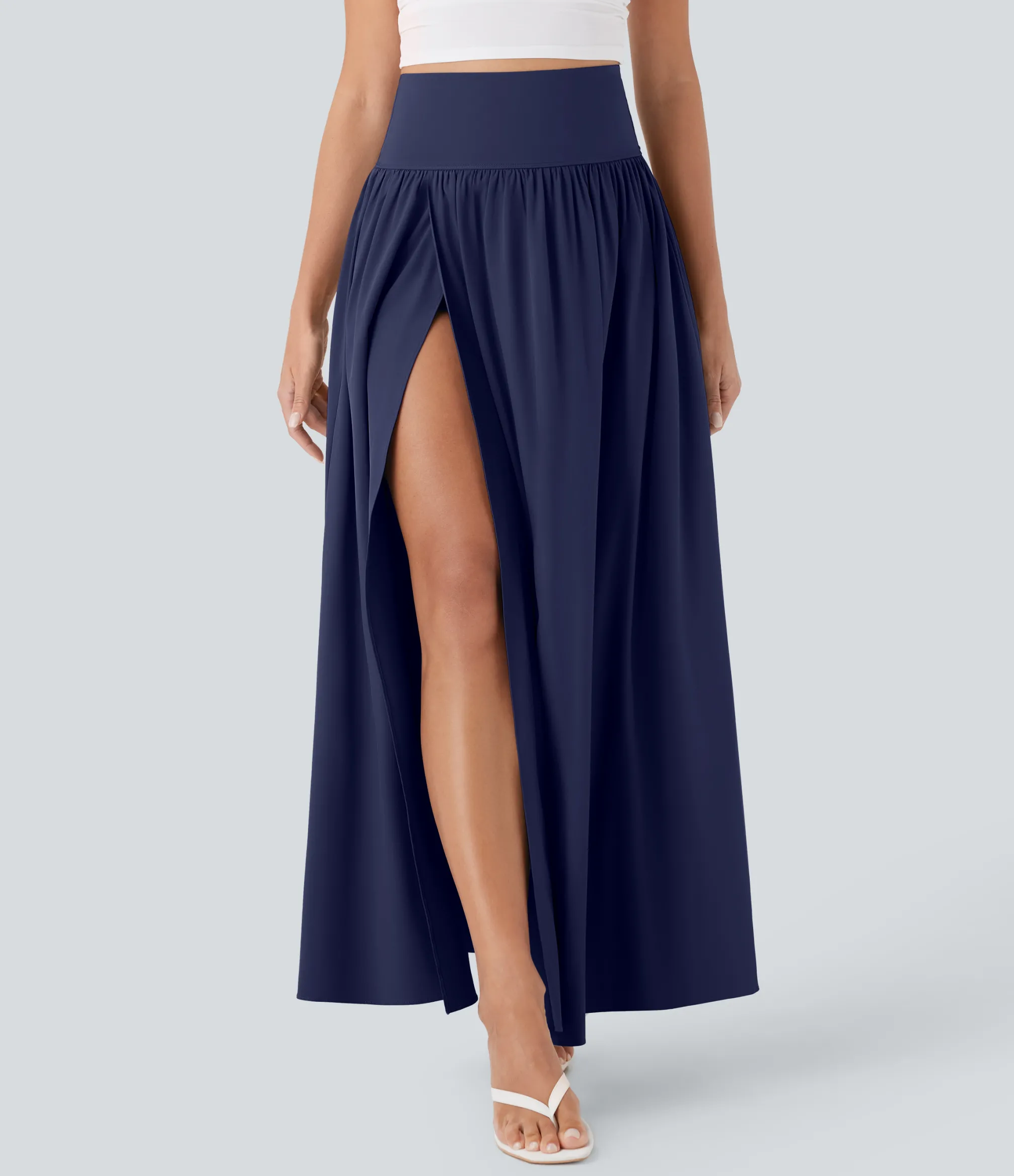 Flowy Skirts|Skirts<HALARA Breezeful™ SoCinched High Waisted Tummy Control 2-in-1 Flowy Quick Dry Maxi Skirt