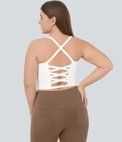 Plus Size<HALARA Cropped Yoga Plus Size Tank Top