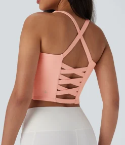 Tank Tops & Camis|Tank Tops<HALARA Cropped Yoga Tank Top-D/DD/DDD/F Cups