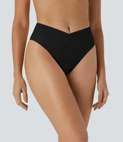 Beachwear<HALARA Crossover Bikini Bottom Swimsuit