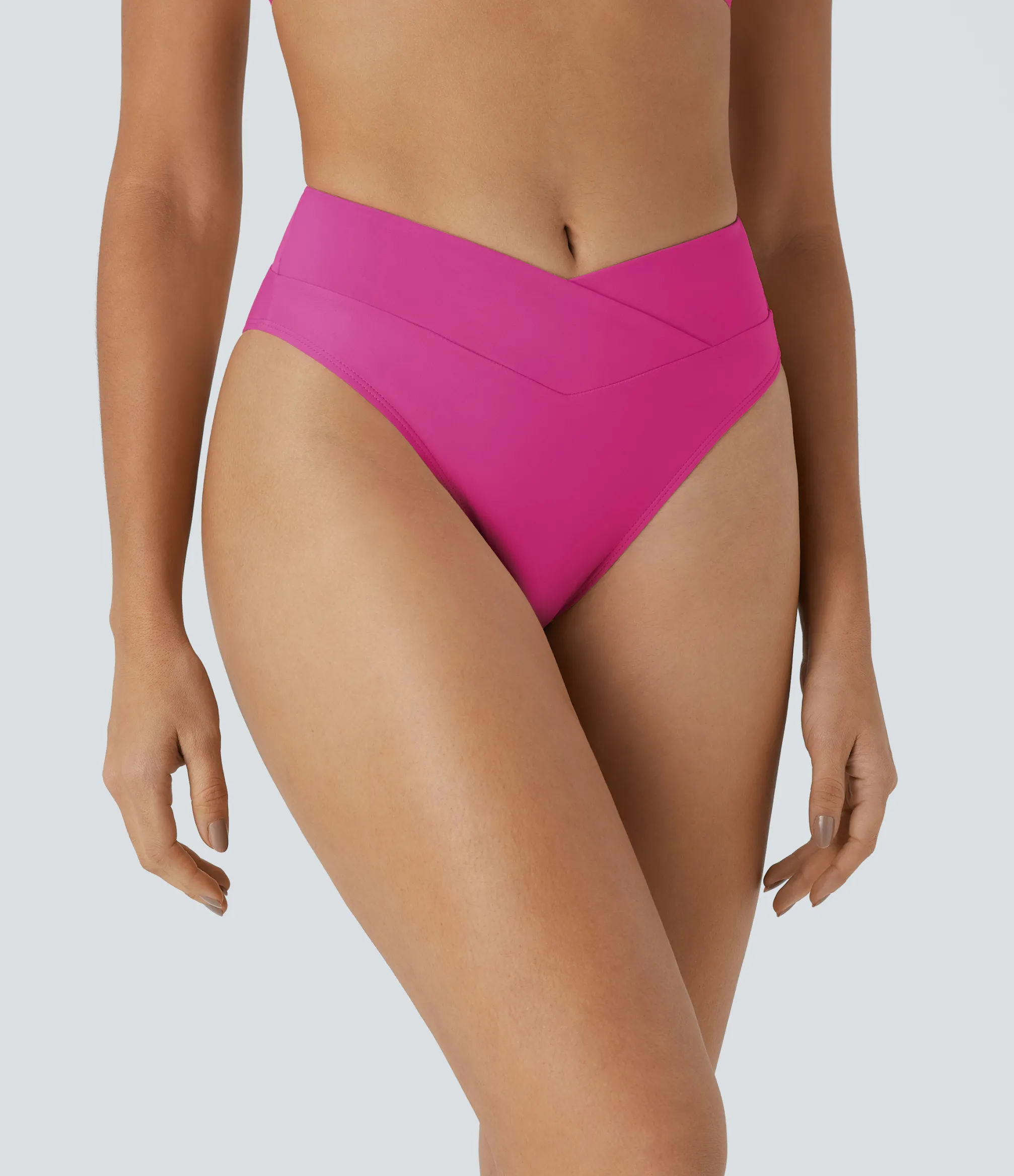 Beachwear<HALARA Crossover Bikini Bottom Swimsuit