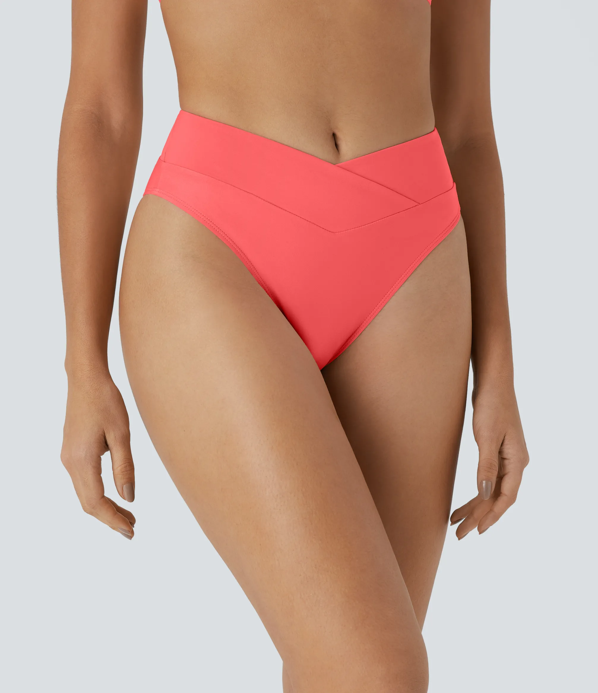 Beachwear<HALARA Crossover Bikini Bottom Swimsuit