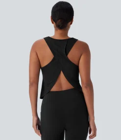 Tank Tops & Camis|Tank Tops<HALARA Crossover Hem Running Tank Top