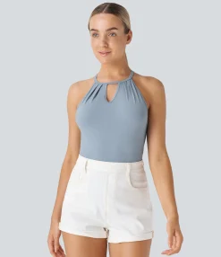 Casual Tops|Tank Tops & Camis<HALARA Cut Out Cool Touch Casual Cami Top-UPF50+