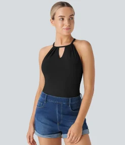 Casual Tops|Tank Tops & Camis<HALARA Cut Out Cool Touch Casual Cami Top-UPF50+