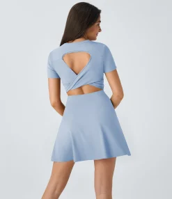 Mini Dresses|Active Dresses<HALARA Cut Out Flare Mini Dance Active Dress