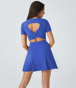 Mini Dresses|Active Dresses<HALARA Cut Out Flare Mini Dance Active Dress