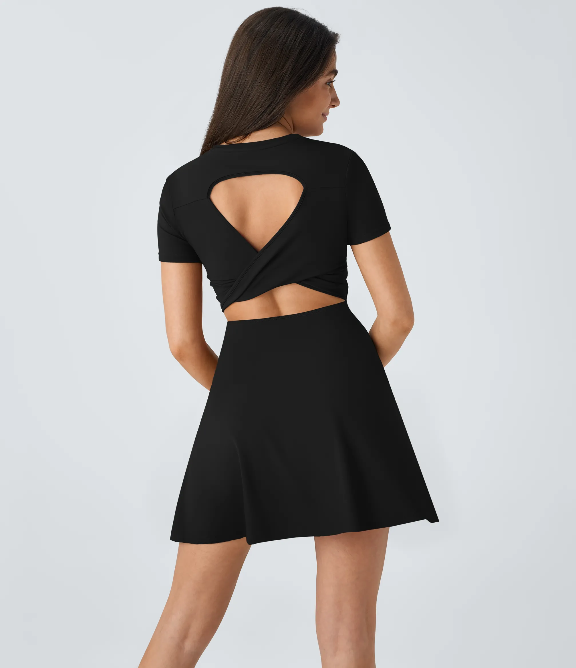 Mini Dresses|Active Dresses<HALARA Cut Out Flare Mini Dance Active Dress