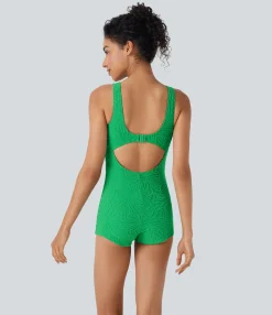 Beachwear<HALARA Cut Out One Piece Swimsuit