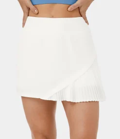 Mini Skirts|Pleated Skirts<HALARA Everyday 2-in-1 Pleated Patchwork Tennis Skirt-Kinetic