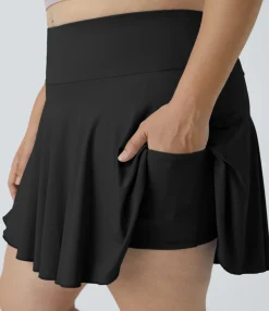 Plus Size<HALARA Everyday SoftlyZero™ Airy 2-in-1 Tennis Cool Touch Plus Size Skirt-Marvelous-UPF50+