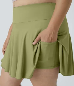 Plus Size<HALARA Everyday SoftlyZero™ Airy 2-in-1 Tennis Cool Touch Plus Size Skirt-Marvelous-UPF50+